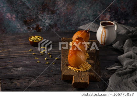 Poached pears 106773057