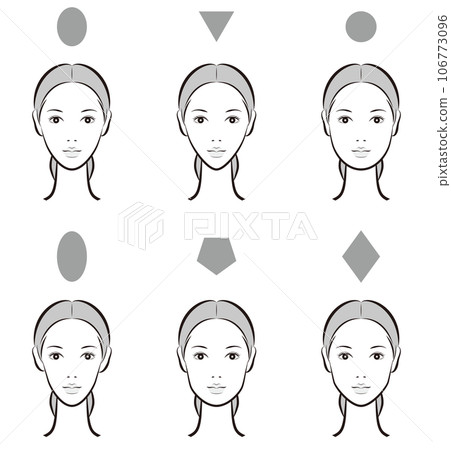 Illustration of female face balance 106773096