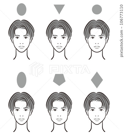 Illustration of male face balance 106773110