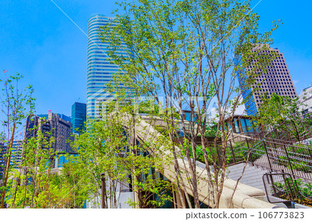 [東京的都市景觀] 麻布台丘陵周邊的都市景觀 106773823