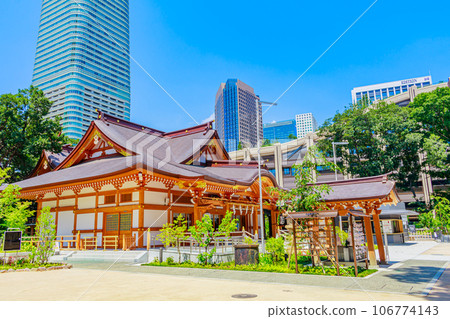 [東京的城市景觀] 西久保八幡神社周邊的城市景觀 106774143