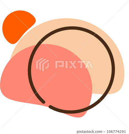 abstract shape text banner 106774291