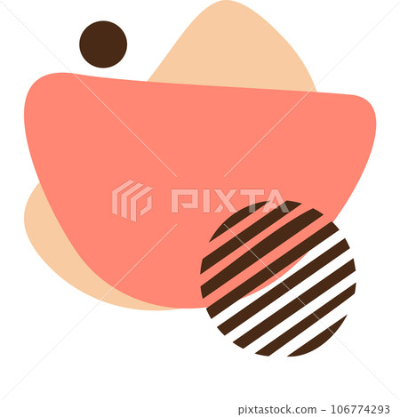 abstract shape text banner 106774293