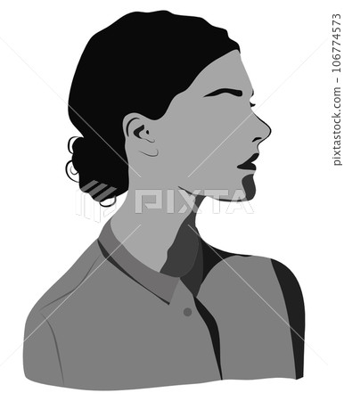 silhoutte abtract girl 106774573