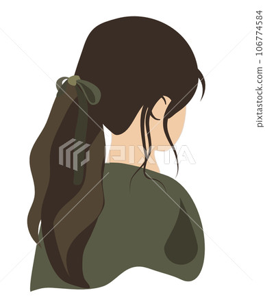 silhoutte abtract girl 106774584