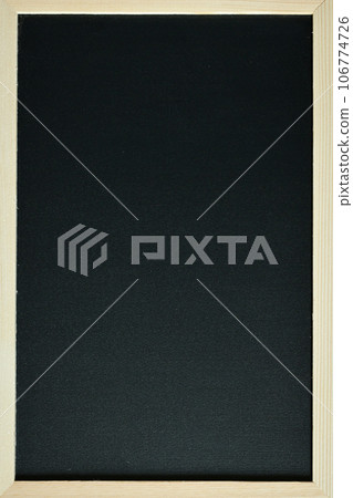 blank clean new chalkboard in wooden frame, blackboard for education school 106774726