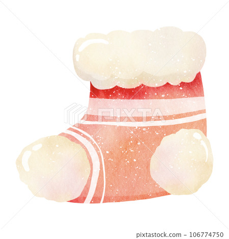 Christmas Socks Watercolor 106774750