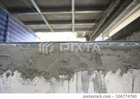 interior construction build industry and cement wall interior construction build industry and cement wall 106774760