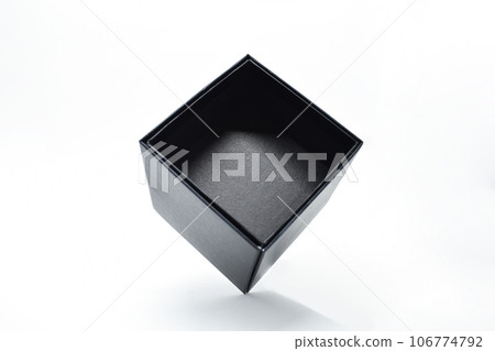 black paper box on white background, packaging industry black paper box on white background, packaging industry 106774792