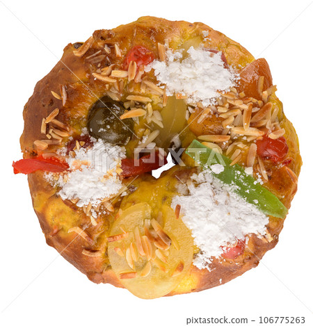Bolo do Rei or King's Sliced Cake 106775263