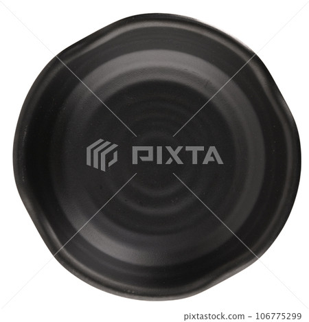Black ceramic bowl 106775299
