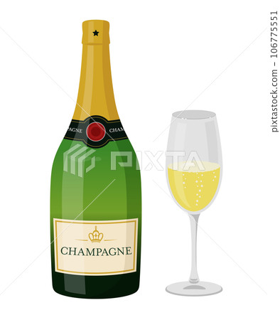 Champagne illustration 106775551
