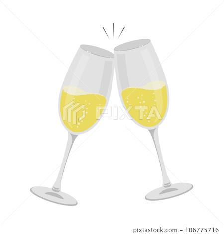 用香檳乾杯插圖 106775716