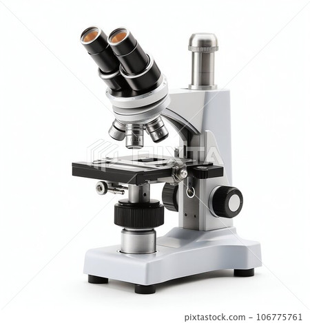 Microscope Isolated on White Background. Generative ai 106775761