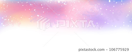 Vector illustration material of the sky dyed in pink gradation at dusk 106775929