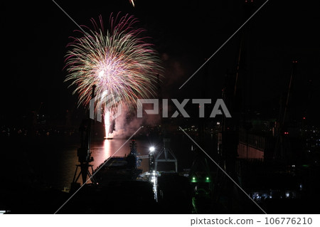 潛艇和煙花 吳海上花火大會 106776210