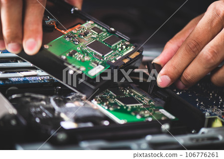 repairing the broken computer 106776261