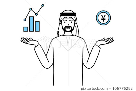 An Islamic man who guides you to improve the image, performance and sales of DX 106776292