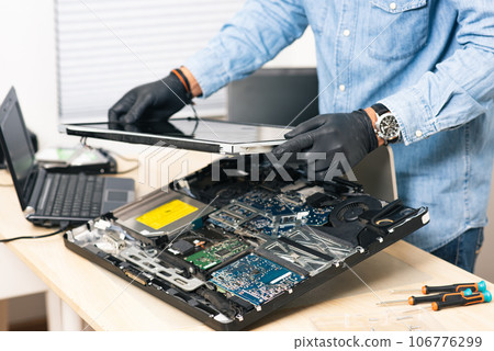 repairing the broken computer 106776299