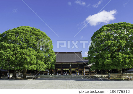 明治神宮參拜殿(外參殿/內參殿) 明治神宮參拜殿(外參殿/內參殿) 106776813