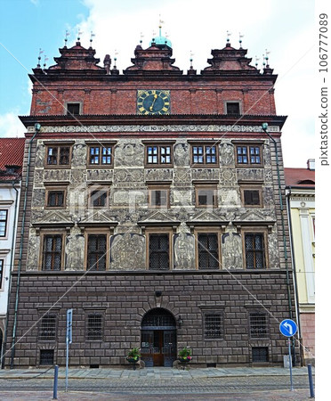 Town hall on Republic Square, Pilsen, Czech Republic 106777089