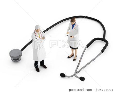 male and female doctors male and female doctors 106777095