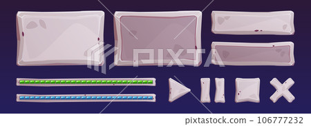 Stone game user interface assets Stone game user interface assets 106777232