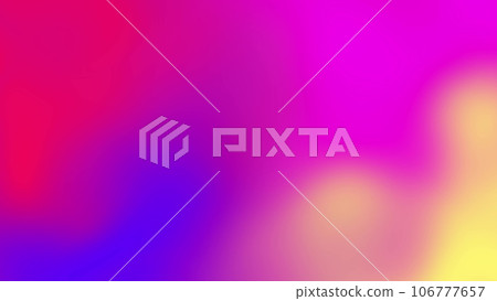 Color neon gradient. Abstract blurred background. The colors vary with position, producing smooth color transitions. 3D rendering . 106777657