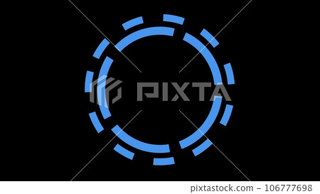 Modern luminous preloader, blue circular progress loading bar. 3D animation. Modern luminous preloader, blue circular progress loading bar. 3D animation. 106777698