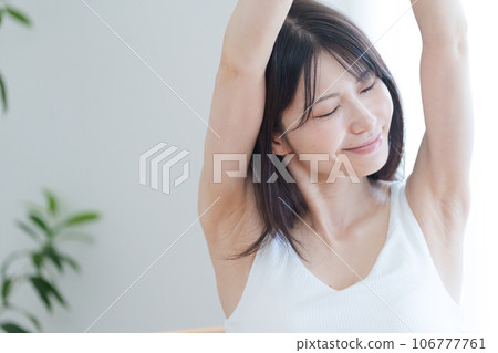 Women stretching Women stretching 106777761
