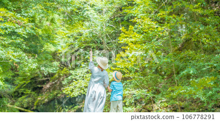 mother and child stroll 106778291