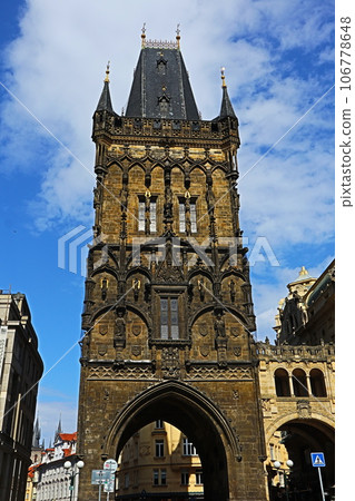 Powder tower in Prague, Czech Republic Powder tower in Prague, Czech Republic 106778648