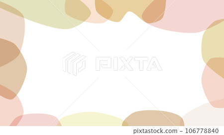 Light color fluid shape frame background illustration 106778840