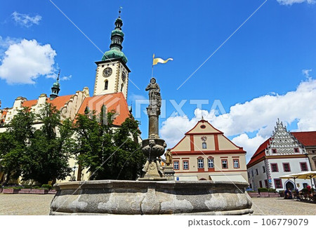 Tabor, Czech Republic, Žiška Square and Church of the Transfiguration of Christ 106779079