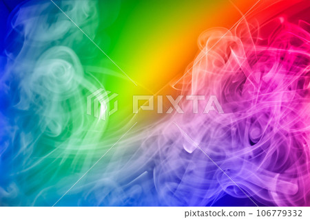 彩虹色煙霧背景素材(AI生成素材) 彩虹色煙霧背景素材(AI生成素材) 106779332