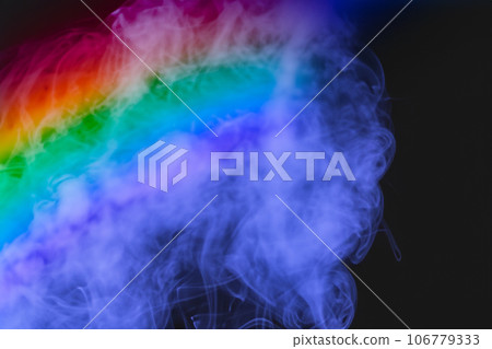 Smoke background material in rainbow colors (AI generated material) Smoke background material in rainbow colors (AI generated material) 106779333
