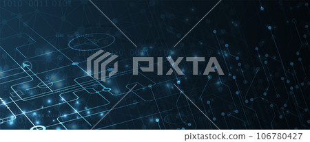 Technology abstract futuristic background for internet business. Big data concept. Technology abstract futuristic background for internet business. Big data concept. 106780427