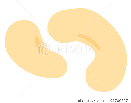 可愛的腰果/手繪插畫素材 106780537