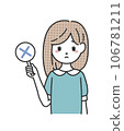 woman with cross tag 106781211