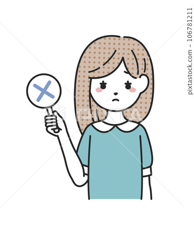 帶十字標籤的女人 106781211