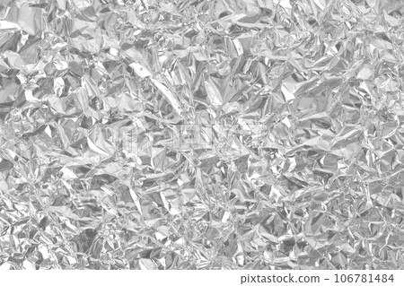 Silver foil leaf shiny texture, abstract grey wrapping paper for background and design art work. Silver foil leaf shiny texture, abstract grey wrapping paper for background and design art work. 106781484