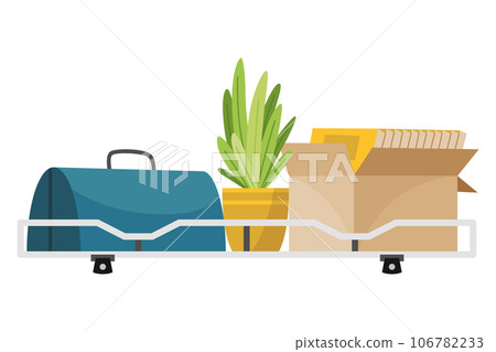 Car roof rack for versatile transportation. Easily transport different necessary things. Perfect for road trips and outdoor adventures Car roof rack for versatile transportation. Easily transport different necessary things. Perfect for road trips and outdoor adventures 106782233