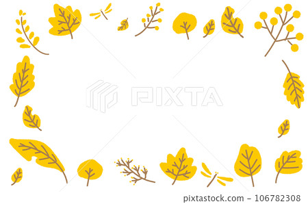 Autumn leaves frame Autumn leaves frame 106782308