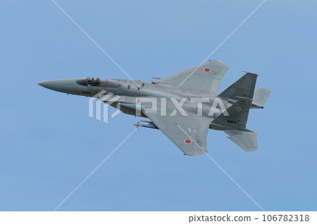 Air Self-Defense Force 303rd Squadron F-15 Eagle turning Air Self-Defense Force 303rd Squadron F-15 Eagle turning 106782318