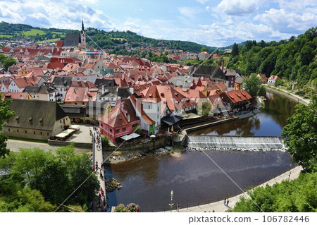View of Cesky Krumlov, Czech Republic 106782446