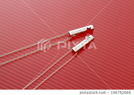 成對項鍊、成對配飾、成對鑽石配飾、成對鑽石項鍊 106782668