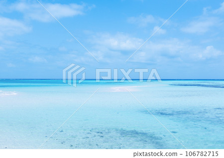 Blue sea of Miyakojima 106782715