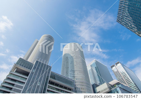 Urban landscape [high-rise building in front of Nagoya station] 106783547