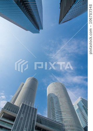 Urban landscape [high-rise building in front of Nagoya station] 106783548