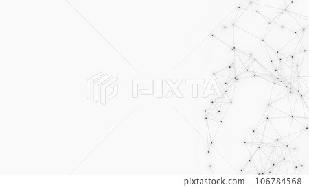 Abstract geometric white background. Plexus mesh backdrop. Abstract geometric white background. Plexus mesh backdrop. 106784568